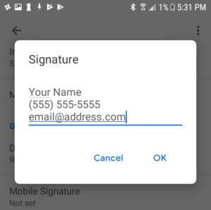 How to add signature in Gmail