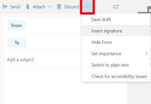 How to make a signature in outlook