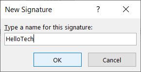 How to make a signature in outlook