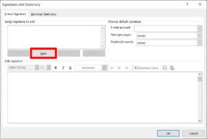 How to make a signature in outlook