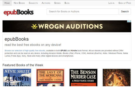 EpubBooks - Top Resources To Download Free E-books