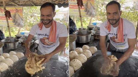 Viral Video: Street Food Vendor Makes Pitai Paratha, Leaves Internet In Splits