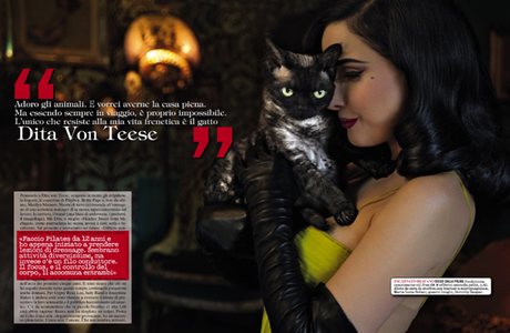 Dita von Teese by Greg Lotus for Vogue Italia November 2013 