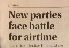 Mzansi Elections 2014 Airtime Battle