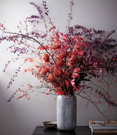 DIY fall floral centerpiece