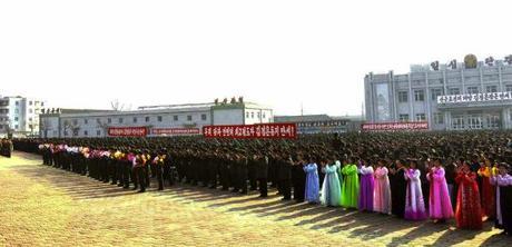 3rd Anniversary of Yo’np’yo’ng Island Artillery Incident A 23 November 2013 meeting in Kangryo'ng County, South Hwanghae Province, marking the 3rd anniversary of the Yo'np'yo'ng Island incident (Photo: Rodong Sinmun).
