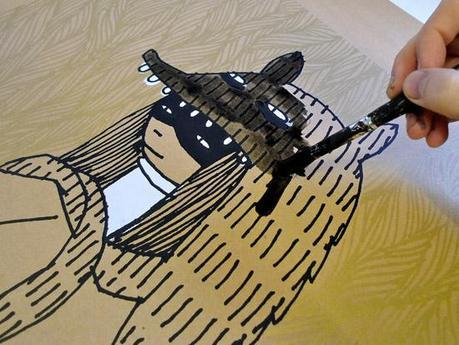 KidAcne SheWolf C Kid Acne   SHE WOLF screenprint now available