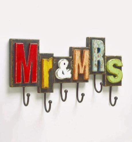 Mr and Mrs Wall Hook