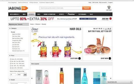 Jabong.com Shopping Review