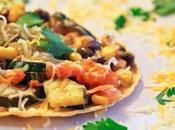 Zucchini, Black Bean, Corn Tostadas