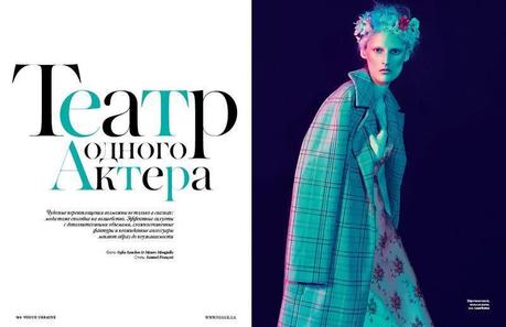 Marie Piovesan by Sofia Sanchez and Mauro Mongiello for Vogue Ukraine December 2013 