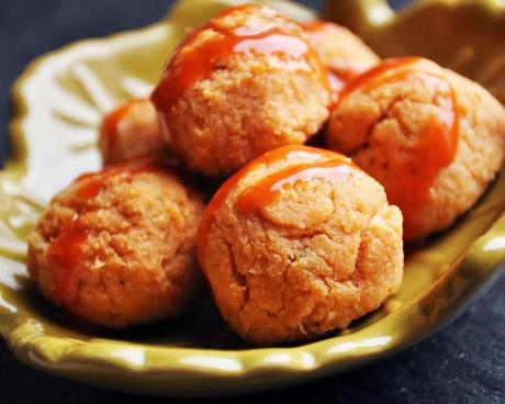 Buffalo Chicken Bites & Warm Feta and Butternut Squash Dip