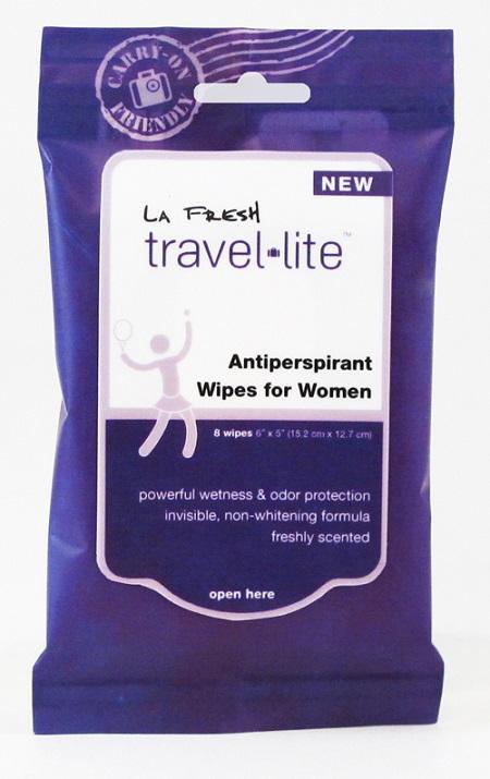 La Fresh Travel Lite Antiperspirant Wipes for Women - Single Pouch