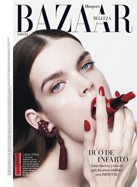Meghan Collison by Nagi Sakai for Harper's Bazaar Spain December 2013 
