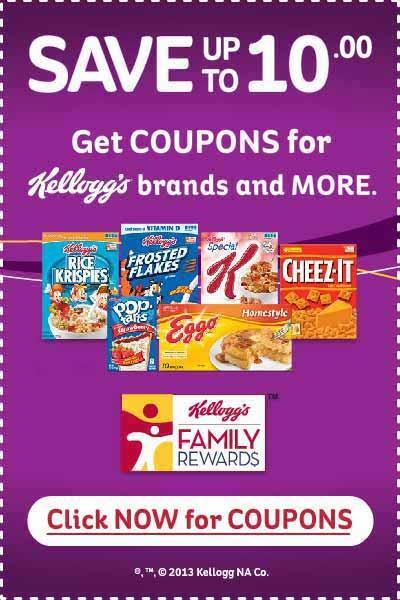 Join Kellogg's Family Rewards Program for Coupons and Rewards!