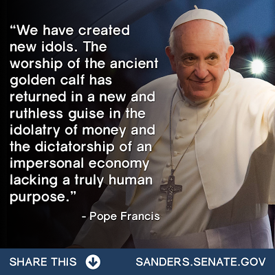 Pope Says An Unregulated Capitalism Is Tyranny -- And He's Right