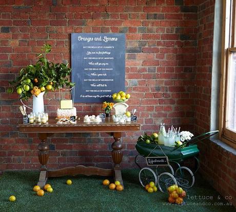 Little Big Company | The Blog: Just beautiful! An Orange and Lemons Baby Shower by Lettuce and Co
