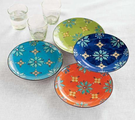 Snowflake Ceramic Plates (set of 4)