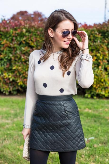 quilted skirt