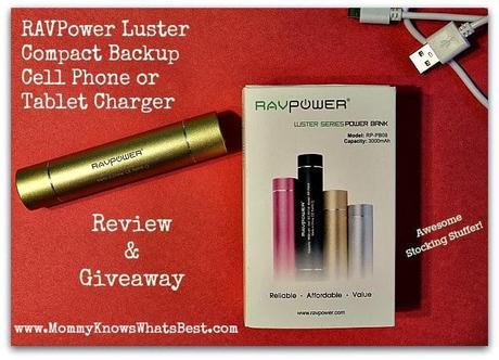 RAVPower Luster Compact External Battery Pack Backup Charger | Stocking Stuffer Gadget Review