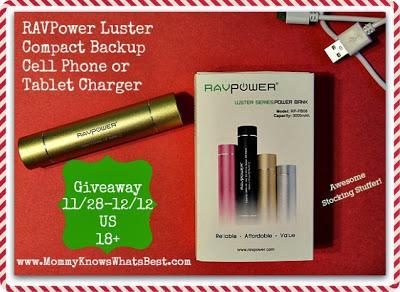 RAVPower Luster Compact External Battery Pack Backup Charger | Stocking Stuffer Gadget Review