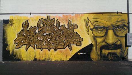 10810023644 b829fe6f19 b Graffiti and Street Art tributes to Breaking Bad