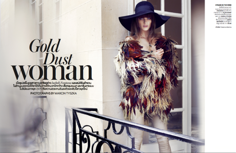 Isabeli Fontana by Marcin Tyszka for Vogue Thailand December 2013
