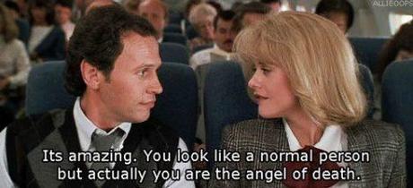 Meg Ryan is my real voice.  Billy Crystal is my grump voice. 