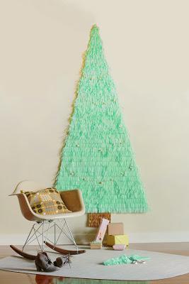 Christmas tree on walls