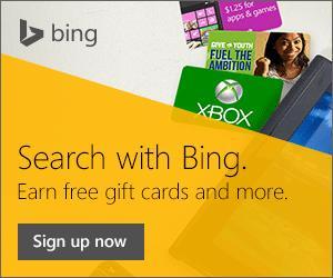 Get Rewards for Using Bing for Searches and More