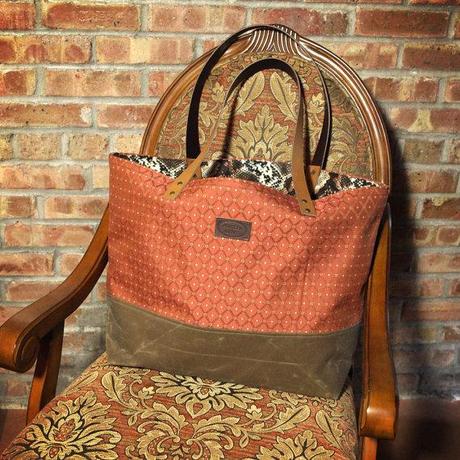 Canvas and Tapestry Tote Bag - BLACK Friday Special - IN STOCK market bag waxed canvas