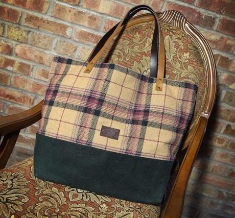 Canvas and Tapestry Tote Bag - BLACK Friday Special - IN STOCK market bag waxed canvas