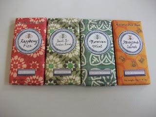 Rococo Bee Bars: Raspberry Fizz, Basil & Lime, Morrocan Mint & Honeycomb Crunch - Review