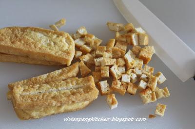 Steamed Eggs with Seasoned Tofu