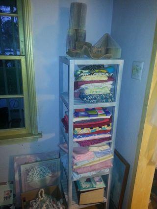 Art Every Day Month Shelf-turned-Invisible-Fabric Closet