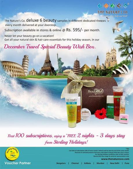 Press Release: The Nature's Co.: December Travel Special Beauty Wish Box