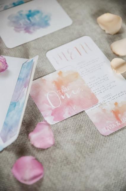 Watercolour Themed Wedding by Twig & Arrow, Anna Munro Photography, Couture Candy Buffet Company et al