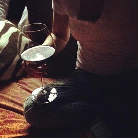 December: 31 days of yum _Thanksgiving_prep_day_is_over_time_for_a_good_book_a_big_glass_of_zin_