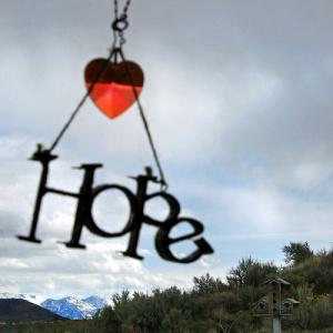 'Hope dangles on a string, like slow spinning redemption'