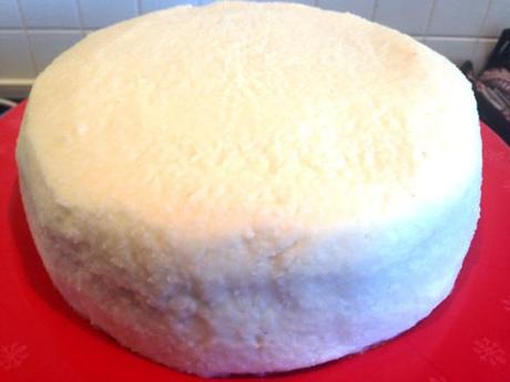 smooth coconut iced cake icing recipe easy finished with a palette knife tropical cake