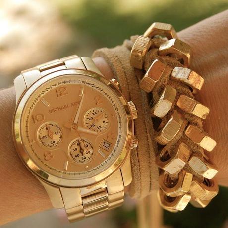 Chronograph Gold Watch by Michael Kors