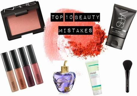 top 10 beauty mistakes