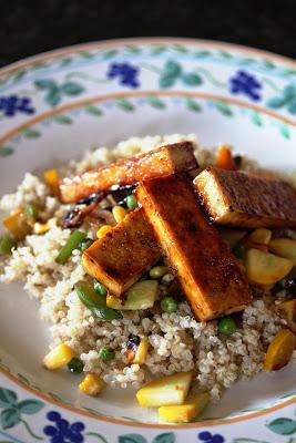 Lime Rickey Tofu over Quinoa and Veggies {Everyday with Rachael Ray Gone Vegan}