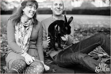 Yorkshire Sculpture Park Engagement Shoot Autumn Colours with Rabbit_0345