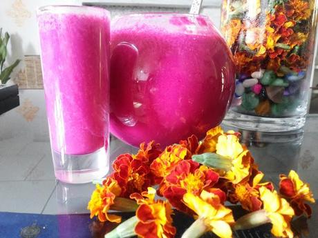 Beetroot in all its glory- buttermilk ,Chaas or Lassi.
