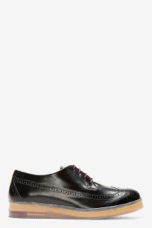 Brogue It Up:  Diesel Black Low Brogue Scrouge Shoe