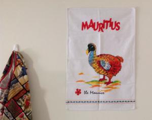 Mauritius dodo tea towel vintage retro traveling linen stash