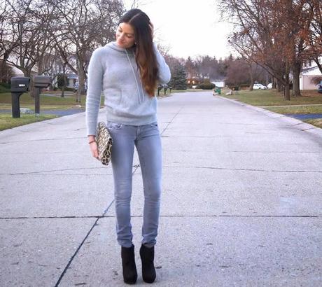 grey rag & bone jeans, topshop sweater