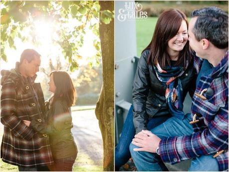 Autumn engagement photos in york