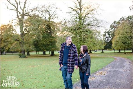 York autumn engagement shoot low light sunset